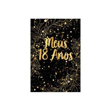 Imagem de Painel De Festa Vertical 1,50 x 2,20 - Meus 18 Anos Efeito Brilhos Dou