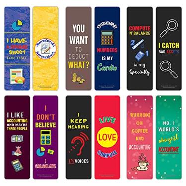 Imagem de Creanoso Marcadores de livro I am an Accountant (pacote com 30) – Conjunto de cartas inspiradoras diárias – Cortador de página de livro interessante – Ótimo presente para contadores e aspirantes a