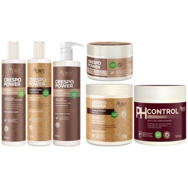 Imagem de Kit Crespo Power Apse Tratamento Capilar Anti Porosidade Grande 6 Prod