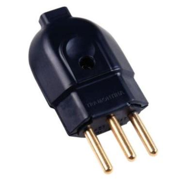 Imagem de Plugue Tomada Macho 2P+T 20A 250V Preto TRAMONTINA