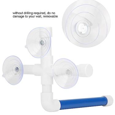 Imagem de Poleiros de Chuveiro de Pássaros, Ventosa, Janela e Banho, Copo de Plástico, Papagaio, Suporte de Tubo de Brinquedo para Arara, Cinzas Africanos, Periquitos