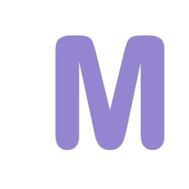 Imagem de Letras em EVA Alfabeto Lilás - 14cm - Extra Festas, M