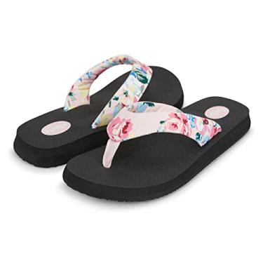 Imagem de Floopi Chinelos para mulheres, tapete de ioga, tanga feminina, sandálias femininas de praia, com sola antiderrapante para uso interno e externo, 1 rosa, 35