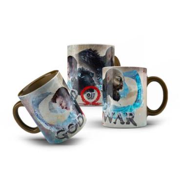Imagem de Caneca de Porcelana God Of War Ragnarok Kratos Atreus 325mL - LaVince