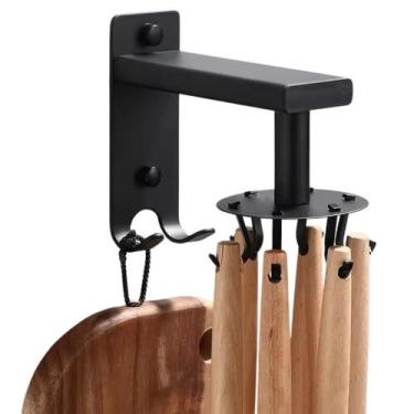 Imagem de Suporte Gancho Rotativo 360 Inoxidável 6 ganchos Ajustável  - Aiker