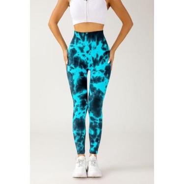 Imagem de Calça Fitness Esportiva Tie Dye Levanta Bumbum - S971 - BUBULE SHECI, 
