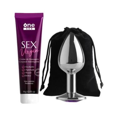 Imagem de Plug Anal Tamanho P + Sex Virgin Creme de Massagem Corporal Adstringen