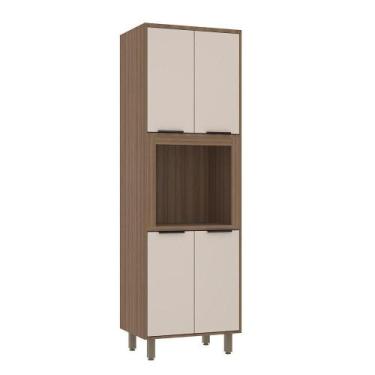 Imagem de Paneleiro 70cm 4 Prts Espaço Micro-ondas Aspen Vanilla/beige - LUCIANE