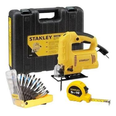 Imagem de Serra Tico Tico 600w Stanley Sj60k 220v + 16 Lâminas + Trena, 220V