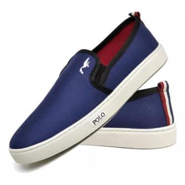 Imagem de Tênis Sapatenis Masculino Casual Slip On Iate - Polo BLu, Azul, 41