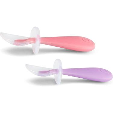 Imagem de Conjunto De Colheres De Silicone Rosa e Roxo - Munchkin