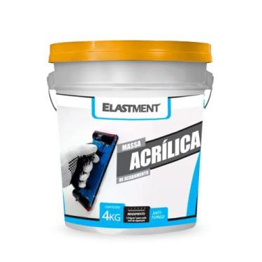 Imagem de Massa Acrílica Corrida Em Balde 4kg Branca - Elastment