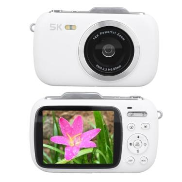 Imagem de Câmera Digital para Fotografia, Câmera Vlogging Com Zoom Digital 18X Com Tela IPS de 2,8 Polegadas, Vídeo 5K 80MP Foto Portátil Apontar e Disparar Câmera, Câmera Compacta, Câmera