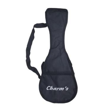 Imagem de Capa bag ukulele soprano simples nylon com alça e bolso resistente sem