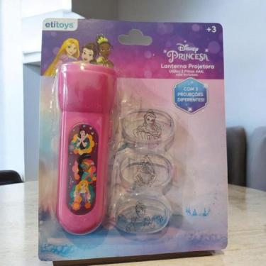 Imagem de Lanterna Projetora Com Acessorios 4 Pecas das Princesas Brinquedo Educ
