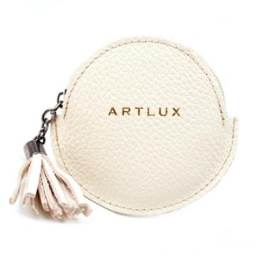 Imagem de Porta Moedas em Couro Artlux 3001, Off white
