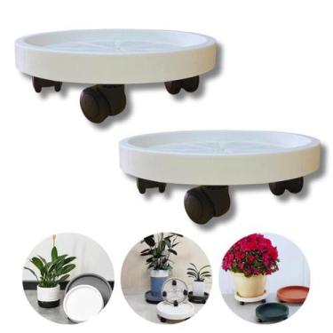 Imagem de Suporte Porta Vasos De Plantas Botijão Gás Base Com Rodinha Giratória 