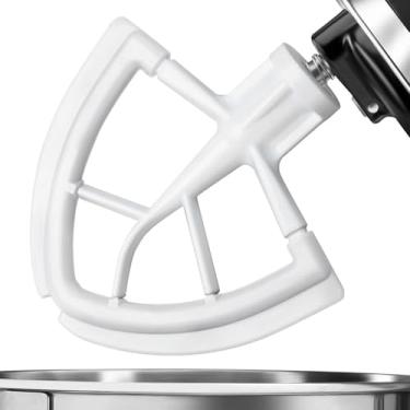 Imagem de Batedor de borda flexível para KitchenAid, acessório de misturador compatível com KitchenAid, acessório de misturador, serve para tigelas de batedeira com cabeça inclinada para tigelas de 4,5 a 5