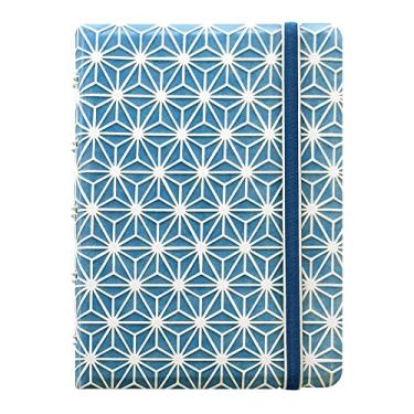 Imagem de FILOFAX Notebooks Impressões recarregáveis, bolso, azul e branco - 112 páginas móveis creme - Marcador de índice, bolso e página (B115043U)