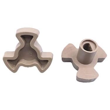 Imagem de Acoplador de motor de mesa giratória de microondas Guia de rolo de mesa giratória de forno de microondas Suporte bandeja de vidro substituição de acoplamento de acionamento (comprimento do eixo - 1,5 cm)