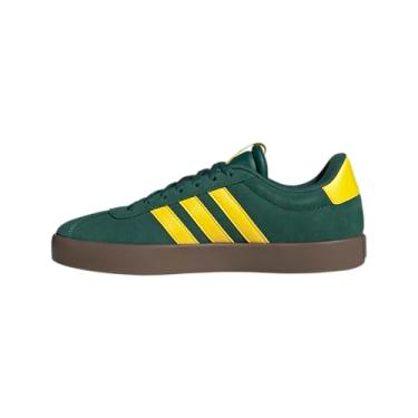 Imagem de adidas Tênis masculino VL Court 3.0, Verde universitário/amarelo/dourado metálico, 3.5