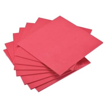 Imagem de EVA Sheet, 8pcs 3/5mm Thick EVA Foam Sheets Spone Foam 10x10 Inch Craft Eva Sheets DIY Handmade Model Making Material(Red)