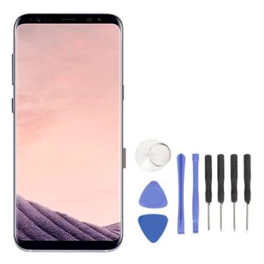 Imagem de Substituição de tela para Galaxy S8+ Plus, montagem de tela AMOLED para Galaxy S8+ Plus Display LCD para S8 Plus G955U G955F G955A, tela digitalizadora sensível ao toque de 6,2 polegadas, testada