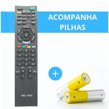 Imagem de Controle Remoto TV Compatível Sony LCD LED FBG 7443