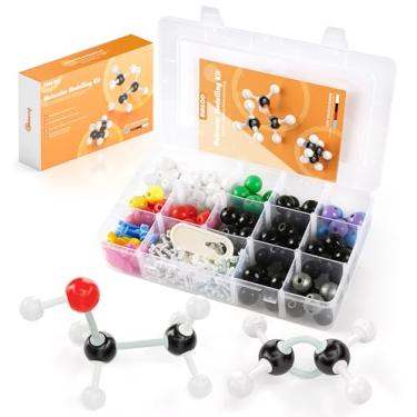 Imagem de NINGOO Kit de Modelo Molecular - 307 PCS, Químico, Visualização Molecular, Ensino, Estudantes e Professores de Química, Habilidade de Construção, Pensamento Crítico