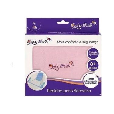 Imagem de Redinha Banheira Ajustável +0meses Rosa Baby Bath Clingo
