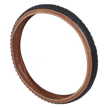 Imagem de Pneu de Mountain Bike 29x2.20, Pneu Externo de Bicicleta Dobrável e de Reposição Com Proteção Antifuro e à Prova de Explosão (Preto Amarelo)