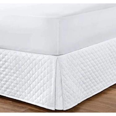 Imagem de Saia Box Matelada Casal Queen - Branca - Artemis