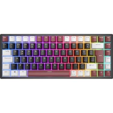 Imagem de Teclado Mecanico Royal Kludge RK84 75% RGB Fio Switch Brown, preto