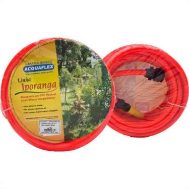 Imagem de Mangueira Malha trançada Aquaflex Laranja 10Mt - ACQUAFLEX