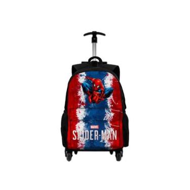 Imagem de Kit Mochila Com Carrinho + Lancheira Térmica + Estojo Personalizado Pe