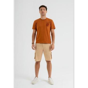 Imagem de Camiseta Manga Curta Masculina em Meia Malha The Philippines, Marrom, 