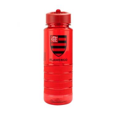 Imagem de Garrafa Plástico Canudo Retratil 700ml Flamengo - mileno