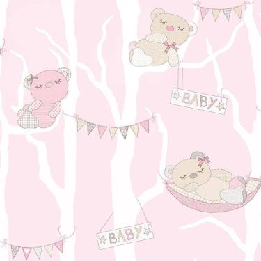 Imagem de Papel De Parede Favola 3201 Ursinhos - Italy - Rolo 10m X 0,53m