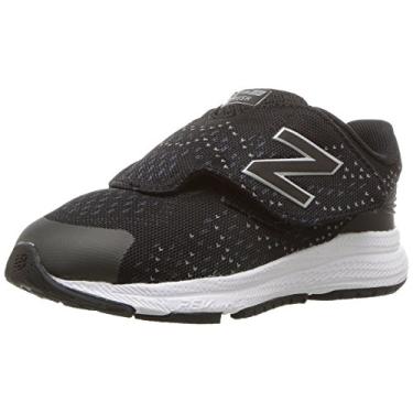 Imagem de Tênis de corrida New Balance infantil FuelCore Rush V3, Black/Grey, 5.5 Infant