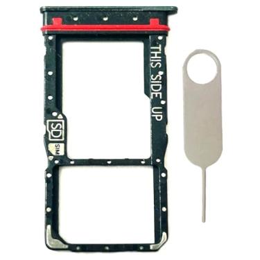 Imagem de Suporte para bandeja de cartão SIM único de substituição para cartão micro SD para Motorola Moto G 5G 2024 XT2417 (Sage Green)