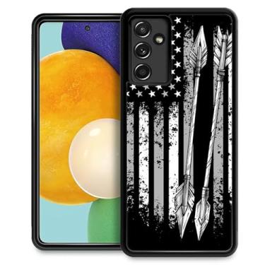 Imagem de Goodsprout Capa compatível com Samsung Galaxy A13 5G, bandeira americana, tiro com arco e flecha, design incrível, à prova de choque, antiarranhões, capa traseira de policarbonato rígido para Samsung