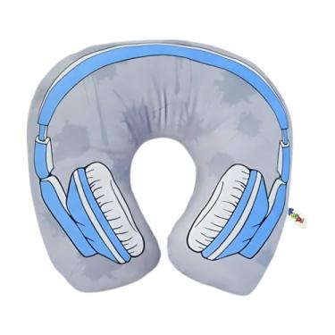 Imagem de Travesseiro Confortável para Viagem Pescoço Almofada Infantil Fone Feminino Masculino Quente