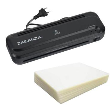 Imagem de Kit Máquina Plastificadora A4 + 100 Plástico De Plastificar Polaseal A