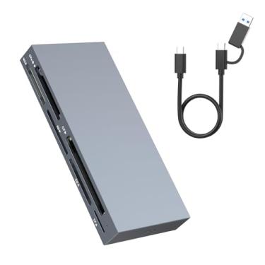 Imagem de Leitor de cartão USB 3.2 Gen 2 6 em 1, suporte para leitor de cartão múltiplo para Windows XP/7/8/10