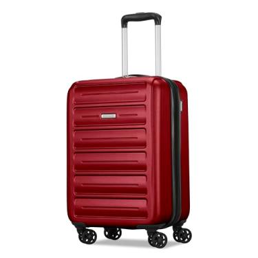 Imagem de American Tourister Conjunto de bagagem Westridge Hardside com rodas giratórias, vermelho azevinho, bagagem de mão, vermelho azevinho, 20-Inch Carry-On, Westridge Mala rígida com rodas giratórias