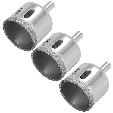 Imagem de Serra Copo Diamantada 50Mm Porcelanato Vidro Mármore 03 Un