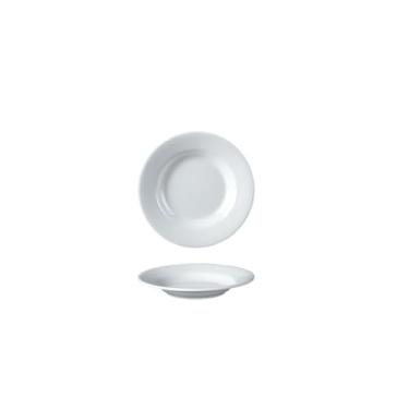 Imagem de Prato de osso de disco branco de porcelana sintética, prato de arroz refogado fast food-206-6 (666000) disco branco de 15 cm