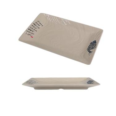 Imagem de Placa de porcelana retangular, panela quente de hotel placa de churrasco redonda -34088-10