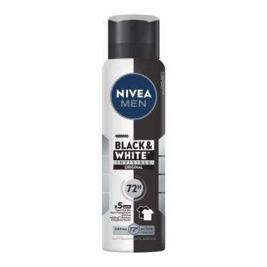 Imagem de Desodorante Aerossol Nívea Masculino Invisible Black E White 150ml - N