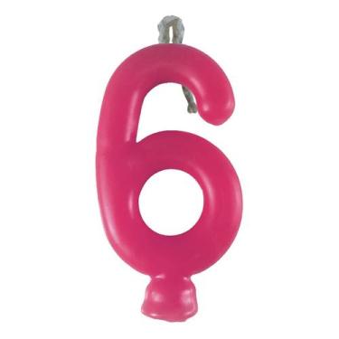 Imagem de Vela de Aniversário Neon Pink - Festcolor, 6